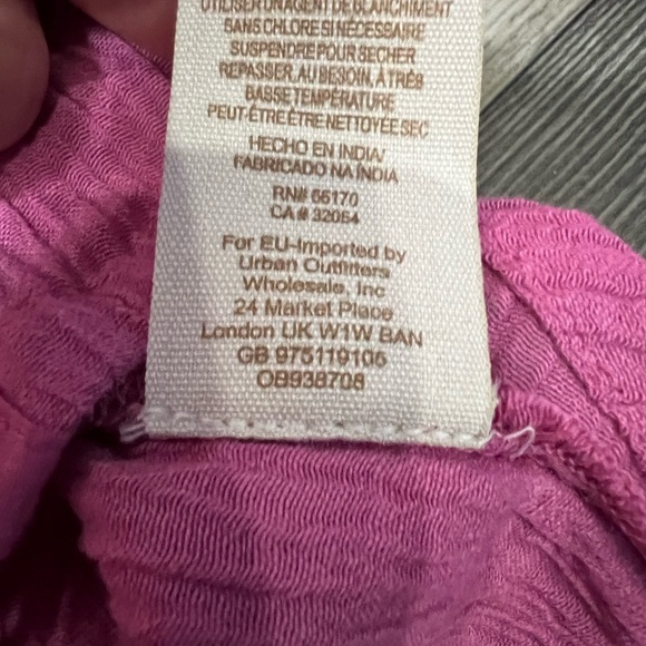 Free‎ People Button Up Pink Top- Cute Sleeves- XS - Picture 9 of 14